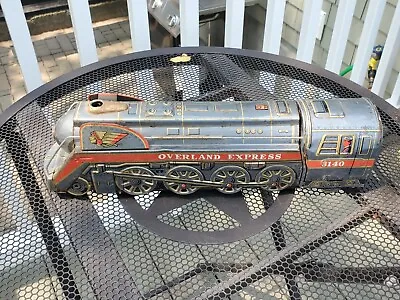 Vintage Modern Toys Overland Express Tin Train 3140 Masudaya Litho Japanese >>  • $40